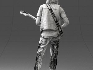 man with guitar 0120 3d print ready 3D प्रिंट मॉडल