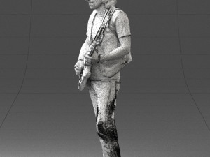 man with guitar 0120 3d print ready 3D प्रिंट मॉडल