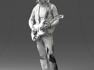man with guitar 0120 3d print ready 3D प्रिंट मॉडल