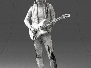 man with guitar 0120 3d print ready 3D प्रिंट मॉडल