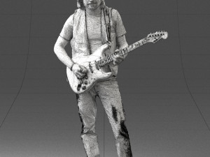 man with guitar 0120 3d print ready 3D प्रिंट मॉडल