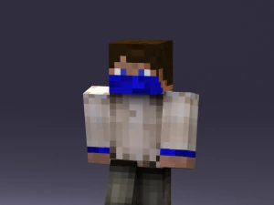 000445 Minecraft スタイルのボクセル キャラクター 3Dモデル