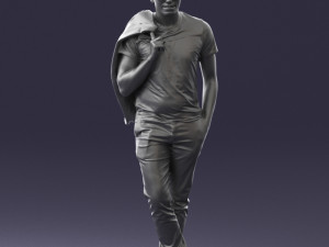 man with glasses 0122 3d print ready 3D Print Model