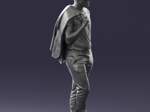 man with glasses 0122 3d print ready 3D Print Model