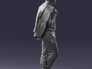 man with glasses 0122 3d print ready 3D Print Model