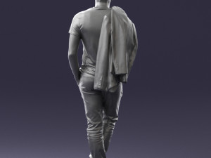 man with glasses 0122 3d print ready 3D Print Model