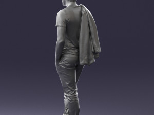 man with glasses 0122 3d print ready 3D Print Model