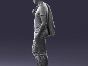 man with glasses 0122 3d print ready 3D Print Model