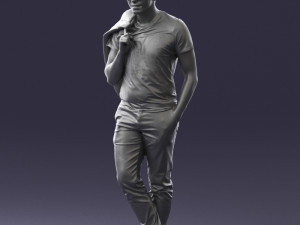 man with glasses 0122 3d print ready 3D Print Model