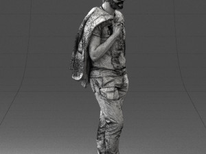 man with glasses 0122 3d print ready 3D Print Model