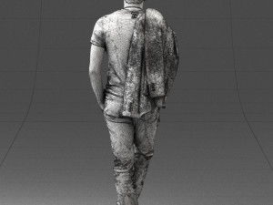 man with glasses 0122 3d print ready 3D Print Model