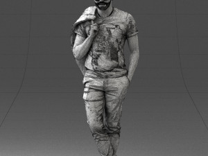 man with glasses 0122 3d print ready 3D Print Model