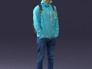 guy in blue jacket 0123 3d print ready 3D Print Model