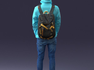 guy in blue jacket 0123 3d print ready 3D Print Model
