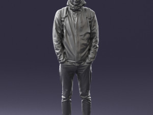guy in blue jacket 0123 3d print ready 3D Print Model