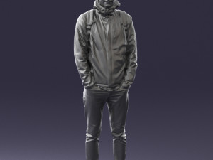 guy in blue jacket 0123 3d print ready 3D Print Model
