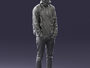 guy in blue jacket 0123 3d print ready 3D Print Model