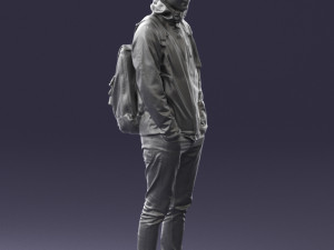 guy in blue jacket 0123 3d print ready 3D Print Model