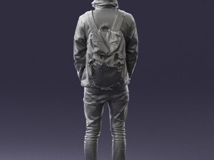 guy in blue jacket 0123 3d print ready 3D Print Model
