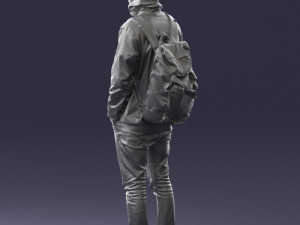 guy in blue jacket 0123 3d print ready 3D Print Model