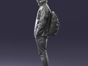 guy in blue jacket 0123 3d print ready 3D Print Model