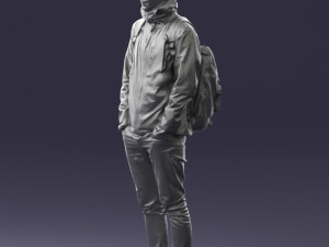 guy in blue jacket 0123 3d print ready 3D Print Model