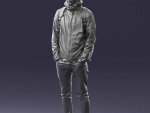 guy in blue jacket 0123 3d print ready 3D Print Model