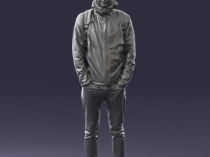 guy in blue jacket 0123 3d print ready 3D Print Model