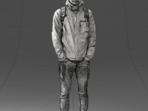 guy in blue jacket 0123 3d print ready 3D Print Model