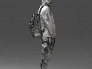 guy in blue jacket 0123 3d print ready 3D Print Model