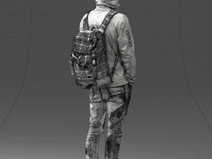 guy in blue jacket 0123 3d print ready 3D Print Model