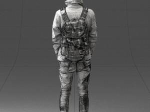 guy in blue jacket 0123 3d print ready 3D Print Model