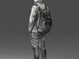 guy in blue jacket 0123 3d print ready 3D Print Model