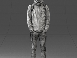 guy in blue jacket 0123 3d print ready 3D Print Model