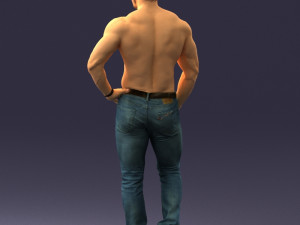 naked torso man 0124 3d print ready 3D 打印模型