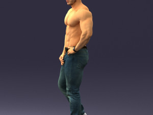 naked torso man 0124 3d print ready 3D 打印模型