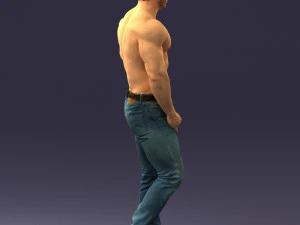 000458 Athletic Muscular Man Standing Pose 3dp 3D Print Model