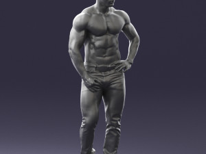 naked torso man 0124 3d print ready 3D 打印模型