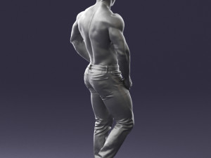 naked torso man 0124 3d print ready 3D 打印模型
