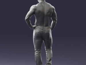 naked torso man 0124 3d print ready 3D 打印模型