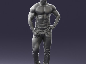 naked torso man 0124 3d print ready 3D 打印模型