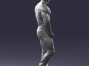 naked torso man 0124 3d print ready 3D 打印模型