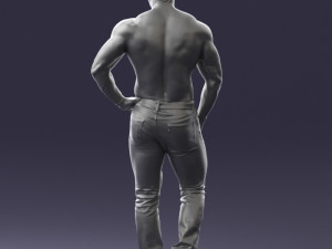 naked torso man 0124 3d print ready 3D 打印模型