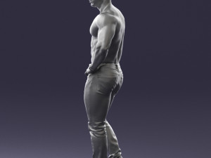 naked torso man 0124 3d print ready 3D 打印模型