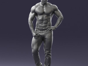 naked torso man 0124 3d print ready 3D 打印模型