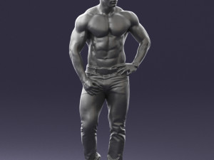 naked torso man 0124 3d print ready 3D 打印模型