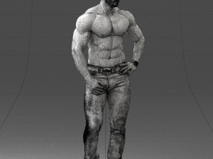 naked torso man 0124 3d print ready 3D 打印模型