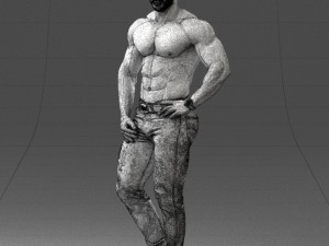 naked torso man 0124 3d print ready 3D 打印模型
