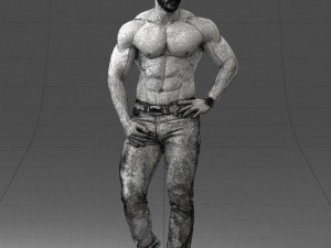 naked torso man 0124 3d print ready 3D 打印模型