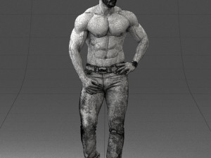 naked torso man 0124 3d print ready 3D 打印模型